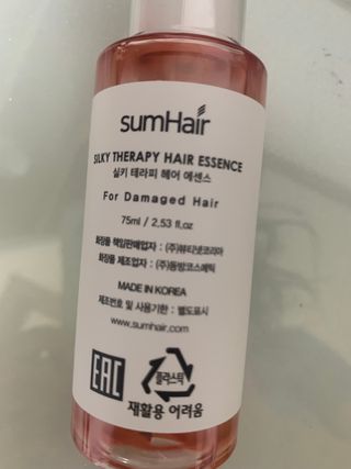 썸헤어 / SUMHAIR 썸헤어 실키 테라피 헤어 에센스 — 5점을 준 리뷰어가 2021년 6월 올린 사용 사진