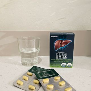[경남제약헬스케어] 케어플러스 간건강엔 밀크씨슬 500mg 60정/2개월분/비타민B 5종+세레늄 — 5점을 준 리뷰어가 2024년 1월 올린 사용 사진