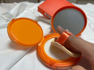 광동생활건강 MF[광동] 비타500✨주름개선·미백·SPF50+🌞퍼펙트쉴드 빅 선쿠션 본품 — 5점을 준 리뷰어가 2024년 5월 올린 사용 사진