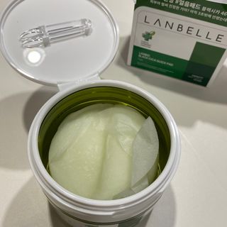 랑벨 랑바이오 블랙 시카 퀵 패드 100매 (3초 쿨링/3분 흡수, 블랙비 프로폴리스/시카 4종 함유, 대용량) — 5점을 준 리뷰어가 2022년 5월 올린 사용 사진