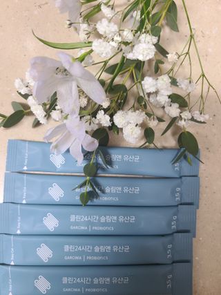 클린24시간 슬림앤유산균 1박스 (3.5g X 15포) — 4점을 준 리뷰어가 2023년 1월 올린 사용 사진