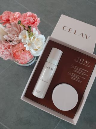 프리마인 바르기만 하면 철벽 스킨케어+24시간 마스크팩 효과. 셀라브 리제너레이팅 시스템 부스터+크림 세트 — 5점을 준 리뷰어가 2023년 7월 올린 사용 사진