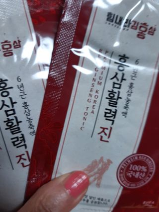 힘내라김홍삼 홍삼활력진 50ml x 5포 — 3점을 준 리뷰어가 2021년 3월 올린 사용 사진