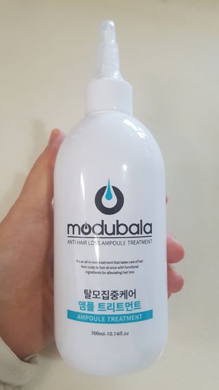 모두발라 탈모집중케어 앰플 트리트먼트 — 5점을 준 리뷰어가 2022년 3월 올린 사용 사진