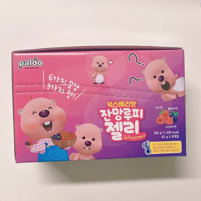 [팔도] 잔망루피젤리 믹스베리맛 42g 8개 리뷰 사진