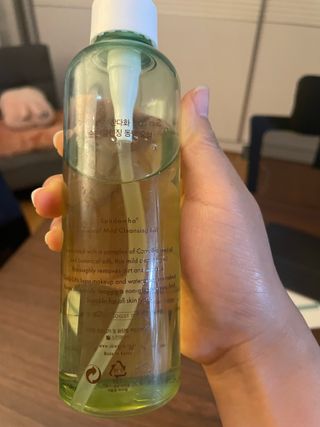 스킨큐어 산다화 순한 클렌징 동백 오일 200ml — 5점을 준 리뷰어가 2022년 8월 올린 사용 사진