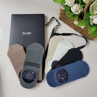 [사이즈가 있는 양말 필로이]남자 덧신 6족 선물 세트_나를 위한 선물or마음을 전하는 선물【 S, M, L, XL】 — 5점을 준 리뷰어가 2022년 6월 올린 사용 사진