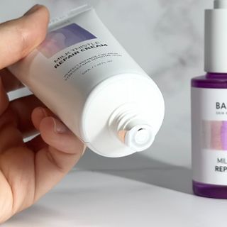 바노바기 코스메틱 바노바기 밀크 씨슬 리페어 세럼 30ml & 크림 50ml — 5점을 준 리뷰어가 2024년 5월 올린 사용 사진