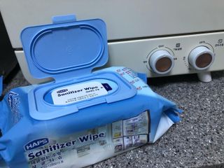 햅스 세균없는 주방 대형 2팩, HAPS sanitizer wipe — 5점을 준 리뷰어가 2022년 2월 올린 사용 사진