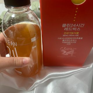 클린24시간 레드박스 1BOX(5포) + 전용보틀(500ml) — 5점을 준 리뷰어가 2024년 1월 올린 사용 사진