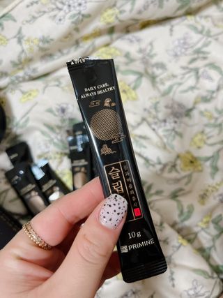 프리마인 자체 기업부설 연구소에서 찾아낸 건강한 수면의 비밀.  슬립토 플러스 30포 — 5점을 준 리뷰어가 2023년 1월 올린 사용 사진