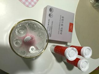 [슬림드랍 석류맛] 건기식 다이어트 보조제 겸 비타민 — 5점을 준 리뷰어가 2022년 2월 올린 사용 사진