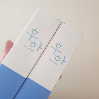 [심폐소생소] 무불소 임산부 천연 치약 — 5점을 준 리뷰어가 2021년 10월 올린 사용 사진