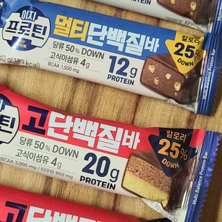 이지프로틴바 3종x각 2ea (고단백질바, 멀티단백질바, 식물성단백질바) — 5점을 준 리뷰어가 2024년 3월 올린 사용 사진