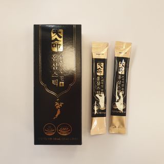 헬스업_천명진프리미엄홍삼스틱_10ml x 30포 — 4점을 준 리뷰어가 2021년 1월 올린 사용 사진