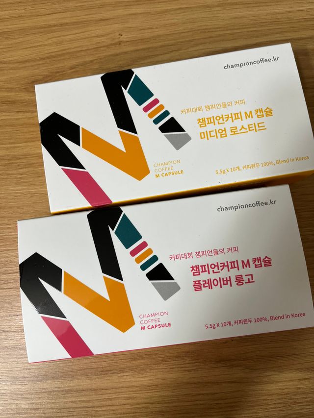 챔피언커피 M 캡슐 리뷰 사진