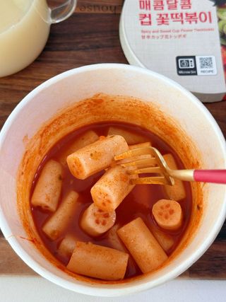 프리 [요리궁리] 타입 B (매콤,치즈,매콤까르보) 꽃떡볶이 6개입 세트 — 5점을 준 리뷰어가 2025년 2월 올린 사용 사진