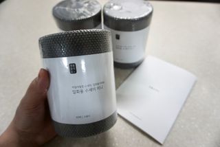 [생활공작소] 일회용 수세미 미니_그레이 60매 x 3입 — 5점을 준 리뷰어가 2021년 3월 올린 사용 사진