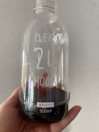클린24시간 1BOX(5포) + 전용보틀(500ml) — 4.5점을 준 리뷰어가 2022년 10월 올린 사용 사진