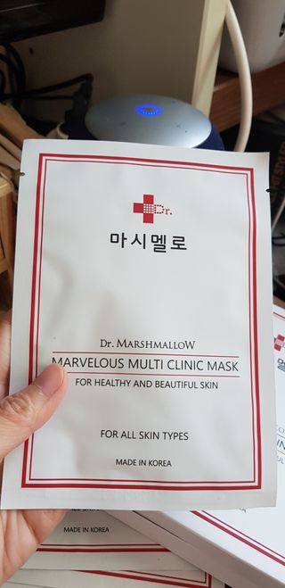 닥터마시멜로 마블러스 멀티 클리닉 마스크 — 5점을 준 리뷰어가 2021년 2월 올린 사용 사진