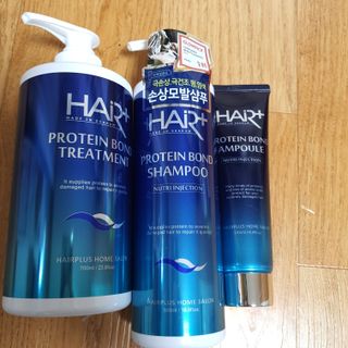 헤어플러스 단백질탈모샴푸 500ml+단백질본드앰플 145ml — 5점을 준 리뷰어가 2021년 3월 올린 사용 사진