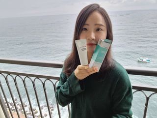 리더스코스메틱 리더스 카밍 바이오틱스 크림 마스크 — 5점을 준 리뷰어가 2021년 3월 올린 사용 사진