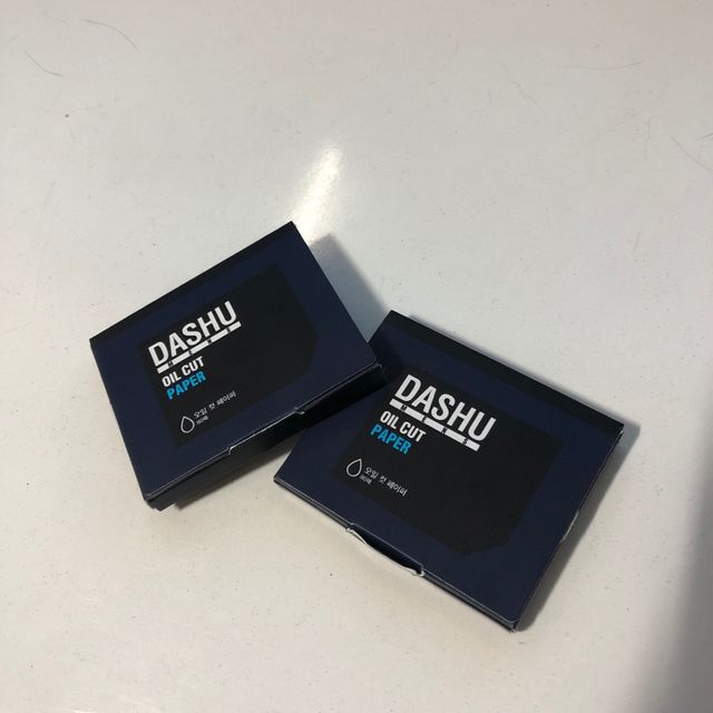 다슈 맨즈 오일 컷 페이퍼 80EA 2매 리뷰 사진