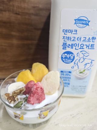 프리_[덴마크] 진하고 더 고소한 플레인 요거트 1.8L — 5점을 준 리뷰어가 2025년 5월 올린 사용 사진