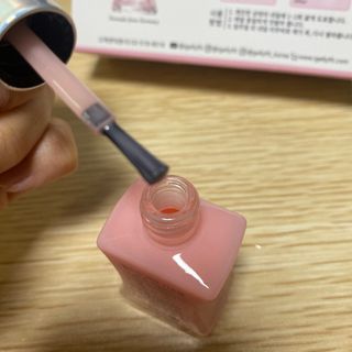 젤리핏 피치리페어 10ml 피치 컬러영양제 효과있는 손톱강화제 — 3점을 준 리뷰어가 2022년 7월 올린 사용 사진