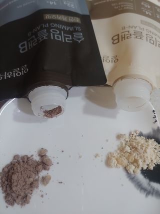일일하우 슬리밍 플랜B 고소한 귀리맛, 진한 카카오맛 (체중조절식) — 5점을 준 리뷰어가 2023년 7월 올린 사용 사진