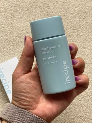 아이레시피 마일드 히알루로닉 모이스트 업 선스크린 SPF50+ PA++++ — 5점을 준 리뷰어가 2023년 6월 올린 사용 사진