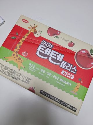 나우캠페인용 [한미사이언스] 우리 아이 튼튼, 엄마 마음 든든! 마시는텐텐 플러스 (100ml*10입) — 5점을 준 리뷰어가 2023년 10월 올린 사용 사진