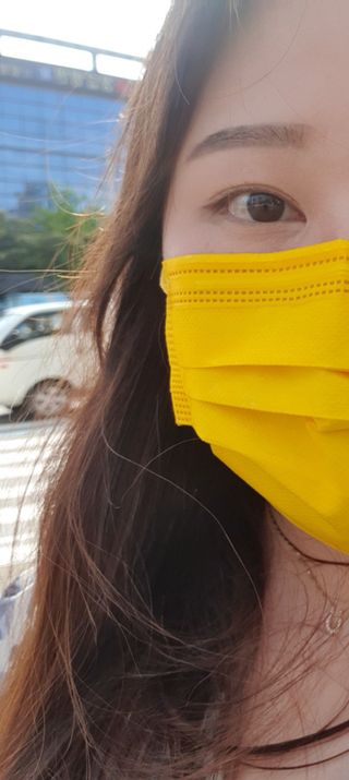 에어에이드 컬러 덴탈 마스크 — 5점을 준 리뷰어가 2021년 8월 올린 사용 사진