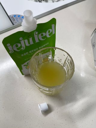 JEJUFEEL 풋풋한 제주담은 청귤에이드 — 5점을 준 리뷰어가 2022년 9월 올린 사용 사진