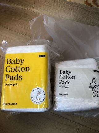 디어엘로디 프리미엄 유기농 베이비 솜티슈 40매 3 + 1 PACK — 5점을 준 리뷰어가 2021년 2월 올린 사용 사진