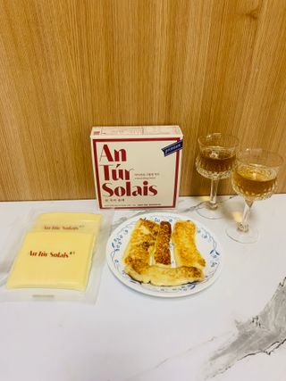 앙투어솔레 아일랜드 구워먹는 치즈 100 자연 치즈 와인안주 300g(100g x 3팩) — 5점을 준 리뷰어가 2022년 10월 올린 사용 사진