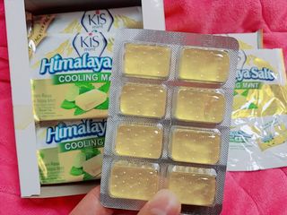 마요라 히말라야 솔트 캔디 2종-페퍼민트 맛, 라임민트 맛 — 5점을 준 리뷰어가 2022년 12월 올린 사용 사진