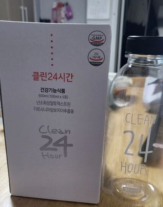 클린24시간 1BOX(5포) + 전용보틀(500ml) — 5점을 준 리뷰어가 2023년 5월 올린 사용 사진