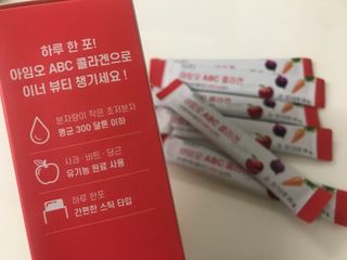 아임오 ABC 콜라겐 젤리 14포 — 5점을 준 리뷰어가 2021년 11월 올린 사용 사진