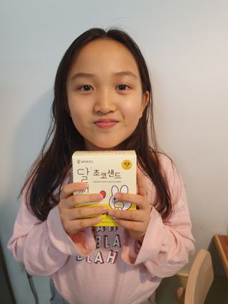 네이처오다 달칩 초코샌드 — 5점을 준 리뷰어가 2021년 2월 올린 사용 사진
