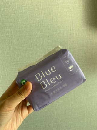 블루블루 유기농 순면 커버 생리대 — 3.5점을 준 리뷰어가 2021년 1월 올린 사용 사진
