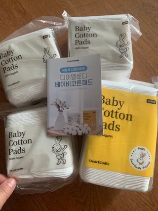 디어엘로디 프리미엄 유기농 유아 솜티슈 40매 3Pack +60매 1Pack 혼합형 — 5점을 준 리뷰어가 2021년 4월 올린 사용 사진