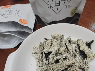 오봉산꽃부각 [만나식품] 오봉산 꽃부각 3가지 맛(오리지널, 새우맛, 매운고추맛) — 5점을 준 리뷰어가 2023년 1월 올린 사용 사진