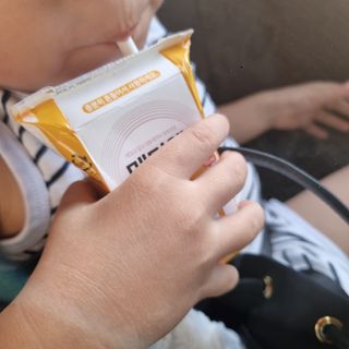 메디웰 페디아드링크 미니 바나나맛 — 5점을 준 리뷰어가 2022년 8월 올린 사용 사진