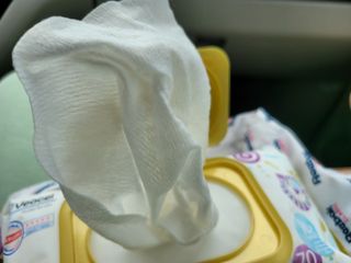 킨도 아기 물티슈 골드 일반형 — 5점을 준 리뷰어가 2021년 8월 올린 사용 사진