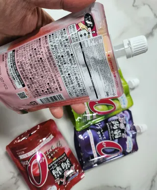 ORIHIRO 오리히로 곤약젤리 제로칼로리 130g 4종 4팩(맛별로 1팩씩) — 5점을 준 리뷰어가 2023년 1월 올린 사용 사진