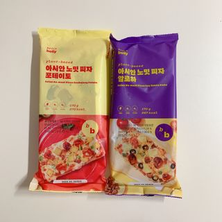 브라잇벨리 비건피자 [노밋피자알로하 & 노밋피자포테이토] 2가지맛 — 3.5점을 준 리뷰어가 2022년 7월 올린 사용 사진