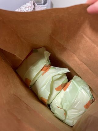 디어엘로디 유기농 무표백 건티슈 60매 — 5점을 준 리뷰어가 2022년 8월 올린 사용 사진