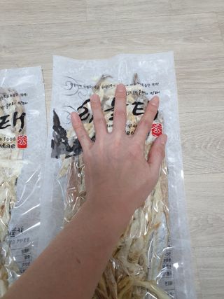 [오늘바스켓] 용대리 손질하늘태 130g — 3점을 준 리뷰어가 2021년 5월 올린 사용 사진