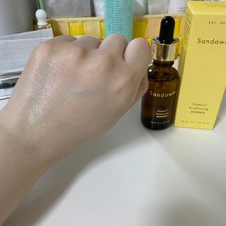 스킨큐어 산다화 비타민c 화이트닝 에센스 30ml — 5점을 준 리뷰어가 2021년 8월 올린 사용 사진